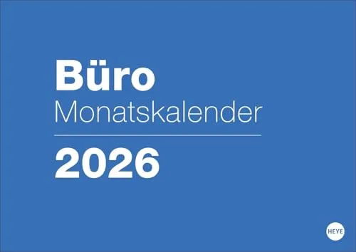Heye Büro Monatsplaner 2026 von Heye