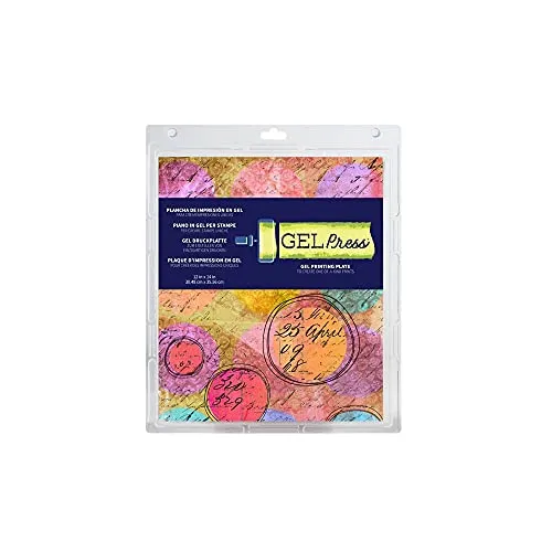 Gel Press - PolyGel-Presse - Druckplatte aus Gel - wiederverwendbar - 12