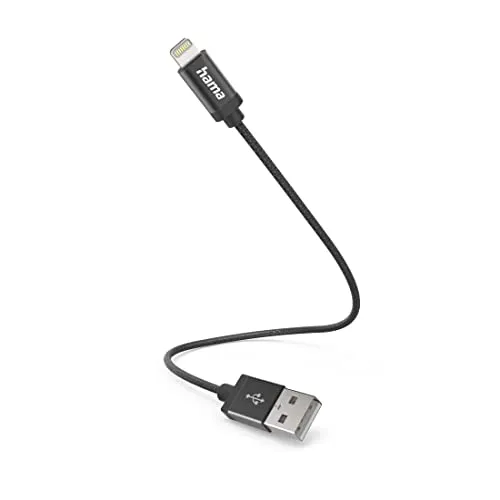 Hama Ladekabel Lightning USB-A-Stecker 0,2 m grün – Ideal für schnelles Laden und Datenübertragung von Apple Geräten -