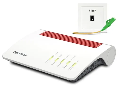 AVM FRITZ!Box 5590 Glasfaser XGS-PON - Hochgeschwindigkeits Router mit Wi-Fi 6, integrierte Telefonzentrale und Smart-Home-Funktionen in elegantem Weiß