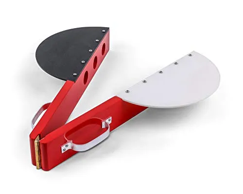 Haest Startklappe für Lauf und Sprint - Laufbahnausstattung aus Holz, zweifarbig für bessere Sichtbarkeit, mit lautem Startsignal und stabilen Handgriffen für optimalen Wettkampfeinsatz.