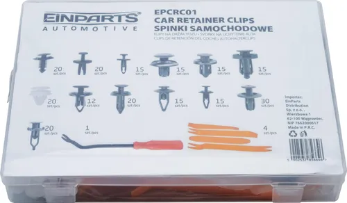 Set Autoclips und -stifte 237-teilig mit Montagewerkzeug