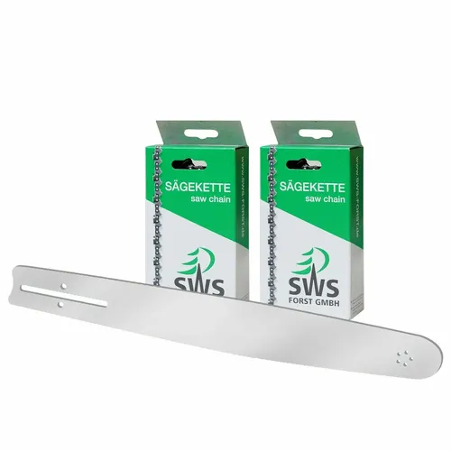 40cm SWS Forst Schwert Set mit 2 VM Sägeketten 3/8 60TG 1,6mm p.f. Stihl MS290