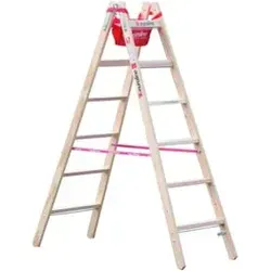 Euroline Holz-Sprossenstehleiter Nr. 10504 von euroline