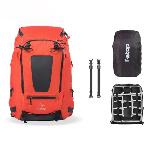 F-stop DuraDiamond Rucksack Tilopa Essentials Bundle orange 44915 - Kameratasche für Abenteurer, ideal für mehrtägige Wanderungen mit 50L Fassungsvermögen und robustem DuraDiamond Material.