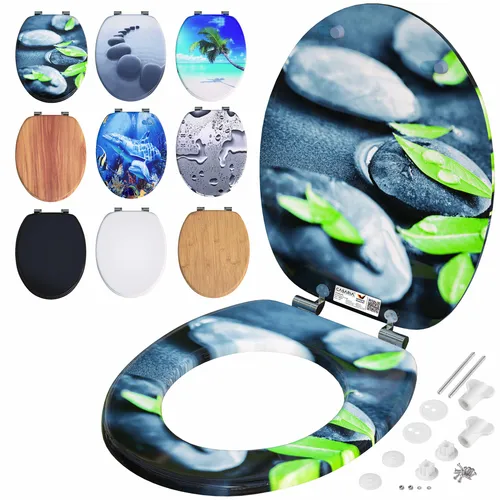 CASARIA® Toilettendeckel mit doppelter Absenkautomatik