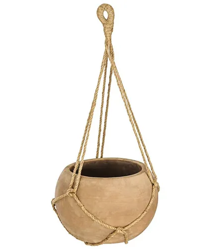 Dehner Blumenampel Hängeampel Terra, Terrakotta, hellbraun von DEHN