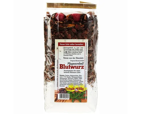Biller Gewürz, Magenrebell Blutwurz Likör Ansatzmischung für Kräuterlikör 450g