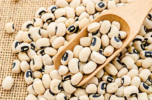 SoleilFOOD 2kg schwarze Augenbohnen Schwarzaugenbohnen Bohnen Augenbohnen Hülsenfrüchte Black Eye Beans feinste Qualität