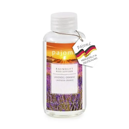pajoma® Raumduft Nachfüllflasche 100 ml, Lemongras | Nachfüller für Lufterfrischer | intensiver und hochwertiger Duft in Premium Qualität (Lavendel-Orange)