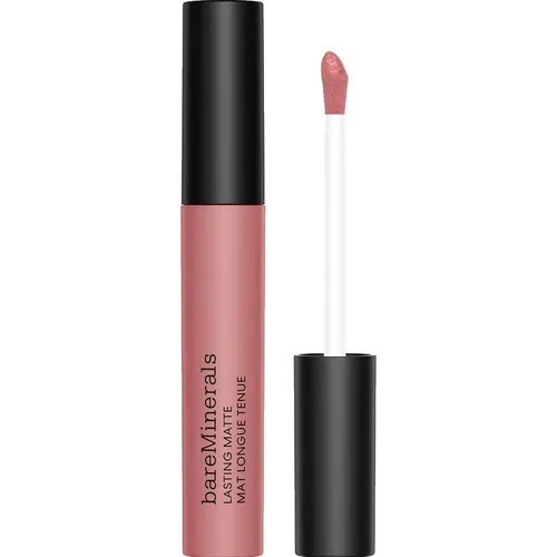 bareMinerals Mineralist Comfort Matte Liquid Lipcolor - Blushing Mauve Influential - Lippenstift in veganer Formel für bis zu 6 Stunden reichhaltige Farbe, nährt die Lippen und sorgt für ein samtig-mattes Finish. Nachhaltige Verpackung und klinisch nachgewiesene Verbesserung der Lippenstruktur.