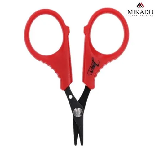 Mikado Jaws Anglerschere geflochtene Schnur Braid Scissors rot Fishing Tool
