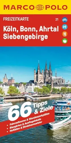 MARCO POLO Freizeitkarte 21 Köln, Bonn, Ahrtal, Siebengebirge 1:110.000