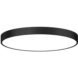 DOTLUX LED-Leuchte DISCugr Ø400mm 40W COLORselect und DALI schwarz - Hocheffiziente LED Anbauleuchte für flexible Einsätze, dimmbar mit DALI2 Technologie und blendfreiem Mikroprisma-Diffusor. Ideal für Werkstätten und moderne Büros.