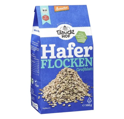Bauck Mühle Cerealien Haferflocken - Großblatt 500g