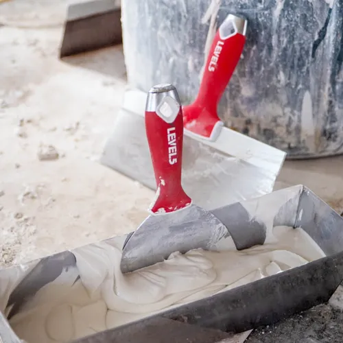 LEVEL5 Schlammpfanne Profi 305mm aus rostfreiem Stahl - Spachtel aus hochwertigem Edelstahl, ideal für professionelle Anwendungen und langlebig im Einsatz.