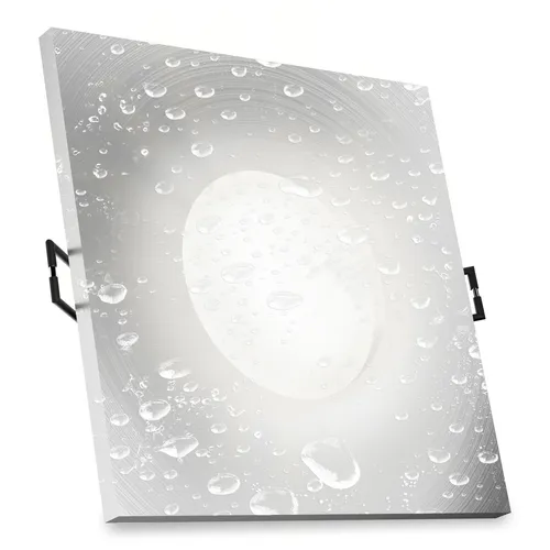 ISASO Einbauleuchte IP65 Alu eckig mit LED Lampe 4W neutralweiß Spot Deckenlampe
