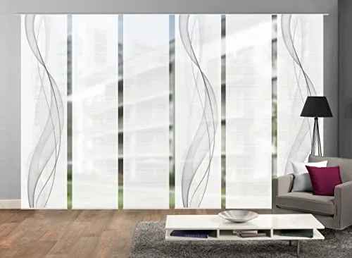 VISION S Schiebegardine Heights 6er-Set in Grau