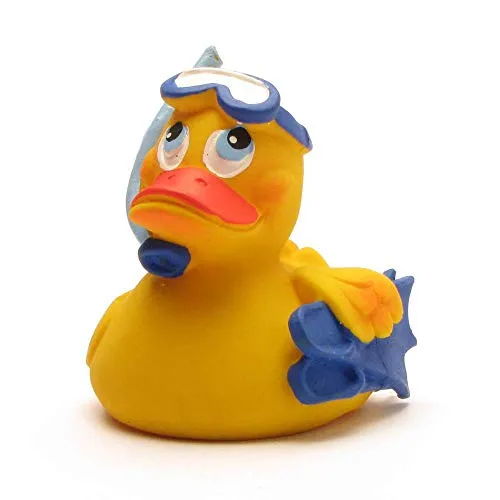 DUCKSHOP I Badeente Schnorchler I Quietscheente I L: 7,5 cm