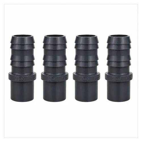 HAF PVC Druckschlauchtülle 40mm | 4er Set für Pool und Teich - Hochwertige 4x PVC Druckschlauchtülle 40mm, ideal für stabile Verbindungen von PVC Rohren und Klebeschläuchen. Langlebig und chemisch beständig, perfekt für den Einsatz im Pool- und Teichbereich.