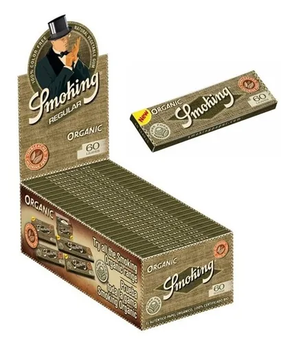 Blatt Smoking Papers ORGANIC Regular Blättchen Zigarettenpapier Papers 50 x 60