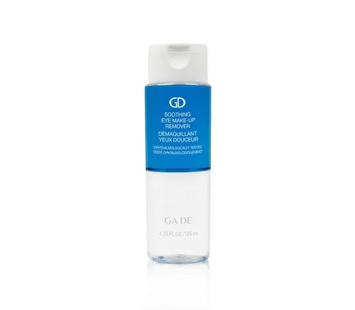 GA-DE Soothing Eye Makeup Remover - Sanfter Augen-Make-up-Entferner mit beruhigenden Pflanzenextrakten. Entfernt gründlich und rückstandslos Make-up, ideal für empfindliche Haut. Für ein geschmeidiges Hautgefühl um die Augen.
