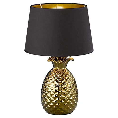 Reality Leuchten Pineapple R50431079 Tischleuchte in gold von RL LIVE YOUR LIGHT