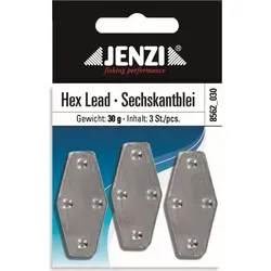 Jenzi Hex Lead Sarg- oder Sechskant-Bleie Bleigewichte 30g 3 Stk.