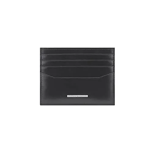 Porsche Design Classic Kreditkartenetui RFID Leder 10 cm schwarz - Elegantes Portemonnaie aus hochwertigem Leder mit RFID-Schutz, ideal zum sicheren Aufbewahren von Kreditkarten.