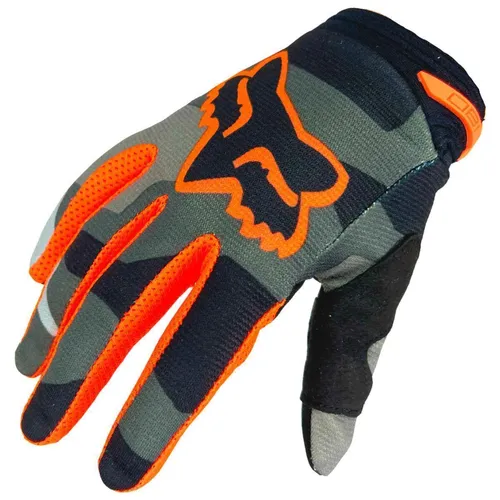 Fox 180 BNKR Fahrrad E-Bike Motocross Kinder Glove Handschuhe Grau Camo YL
