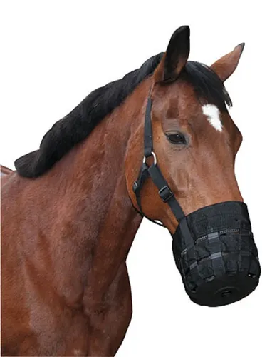 Pferde-Maulkorb Nylon Fressbremse für Vollblut 321626