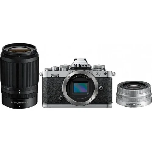 Nikon Z fc + DX 16-50 VR SE + 50-250 VR - Spiegelreflex- & Systemkameras, kompakte Systemkamera mit Retro-Design und erstklassiger Bildqualität für kreative Fotografie.
