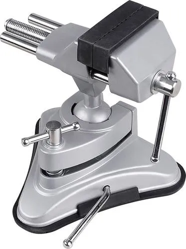 Basetech 1553063 Schraubstock - Schraubstock mit einer Backenbreite von 70 mm und einer maximalen Spannweite von 70 mm, ideal für präzises Arbeiten in der Werkstatt.