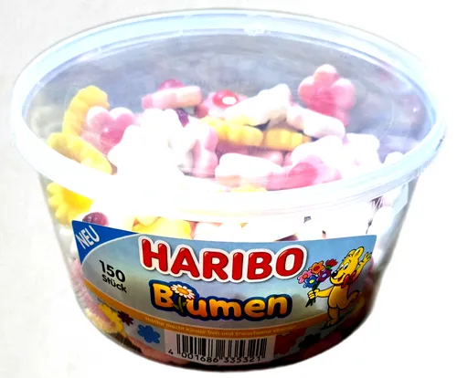 Haribo Blumen 150St. Dose / Fruchtgummi / Schaumzucker / Weingummi