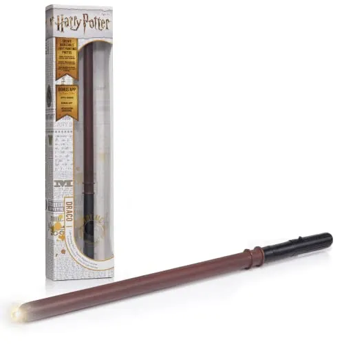 WOW! Sachen Zauberstab leuchten Harry Potter offizielle Zauberstäbe und Zauberer-Weltgeschenke, Spielzeug & Sammlerstücke, Rollenspiele und Kostüm-Accessoire für Fans, Mädchen & Jungen, Brown, 14 Zoll