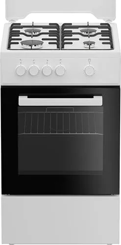 Beko FSG522DWC Gasherd mit Backofen, 50 x 60 cm, Weiß