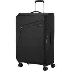 Samsonite 4-Rad Trolley 77/28 Litebeam Black - L-Koffer mit 111 Litern Volumen, erweiterbar und ausgestattet mit 4 drehbaren Rollen für mühelosen Transport und TSA-Zahlenschloss für Sicherheit.