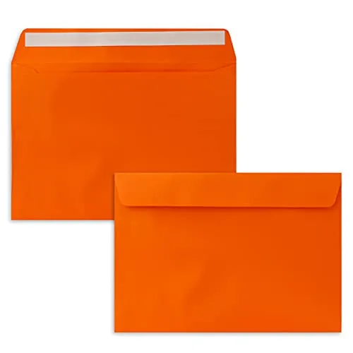 50x Briefumschläge DIN C5 Orange