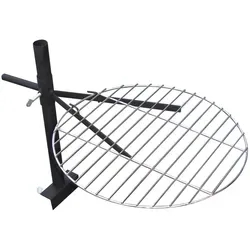 Grillrost mit Halterung für Feuerschalen, Ø 40 cm - Grillzubehör für Feuerschalen, verwandelt deine Feuerschale in einen Grill. Höhenverstellbar und schwenkbar für flexibles Grillen über offenem Feuer.