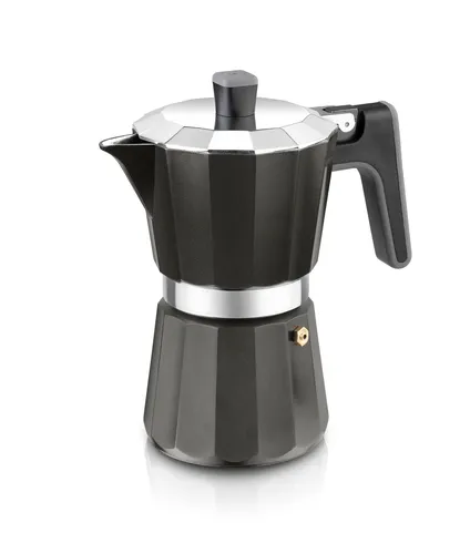 BRA Perfecta Black | Induktionskaffeemaschine für 9 Tassen