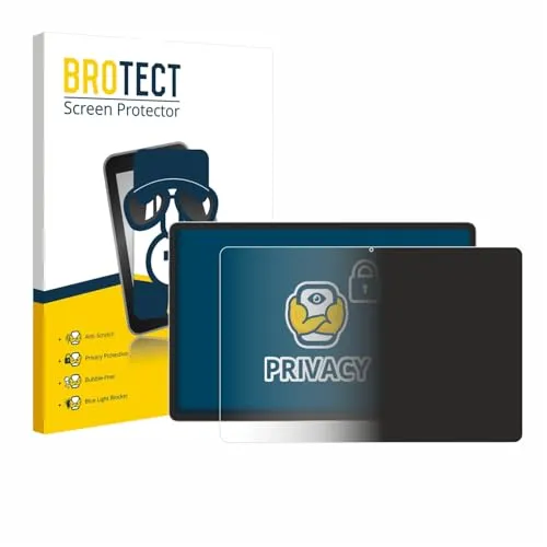 BROTECT Anti-Spy Blickschutzfolie für Samsung Galaxy Tab S9 Plus 5G Privacy Screen Protector [Displayschutz-Folie, Sichtschutz, Blaulichtfilter]