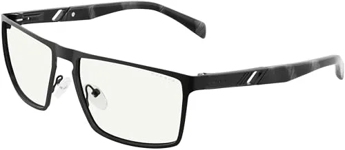 Gunnar Gaming- und Computerbrillen - FREMONT - Rahmenfarbe: Onyx, Linsentönung: Clear Pro (Blockiert 95% des blauen Lichts & 100% UV-Licht) - Blaulichtblockierende Brillen