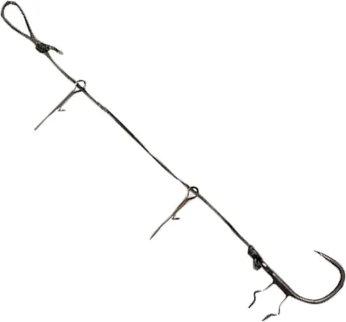 Savage Gear Big Fish Stinger Single Hook 100kg - 2 Stingerhaken, Länge / Hakengröße:10-12cm / Gr. 7/0