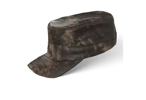 BLACK FOREST FOX Cowboyhut Herren Leder CUBA Cap von Black Forest Fox