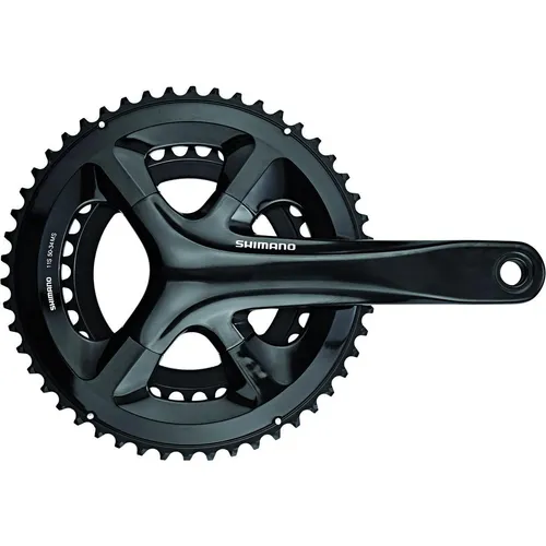 Shimano Kurbelgarnitur FC-RS510 170mm 50-34Z - Fahrradkurbeln für Road-Bikes, leicht und robust mit 11-fach Schaltstufen, ideal für anspruchsvolle Fahrten und höchste Effizienz.