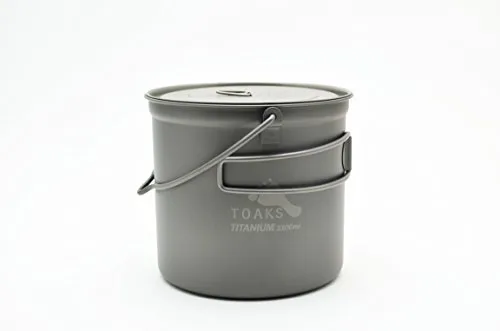 TOAKS Titanium Pot with Bail Handle, 1100 ml in grau von TOAKS