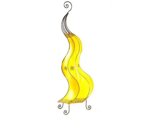 Orientalische Hennalampe Mogador – Marokkanische Lederlampe 80 cm - Die Hennalampe Mogador aus marokkanischem Leder ist ein handgefertigtes Kunstwerk. Sie verbreitet sanftes Licht und schafft eine romantische Atmosphäre. Ideal für jeden Wohnraum, bringt sie orientalisches Flair in Ihr Zuhause!