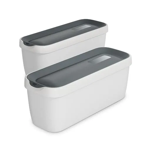 Klarstein Eisbehälter Set – 2x 1,5L, Spülmaschinenfest, Praktisch für Selbstgemachtes Eis