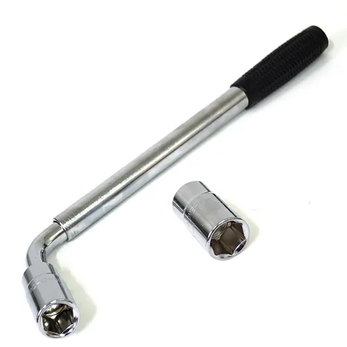 Teleskop Radmutternschlüssel - Reifenwechsel leicht gemacht - Robuster Radschlüssel aus Stahl, teleskopierbar für mehr Hebelwirkung, ideal für PKW und Auto-Reifenwechsel.