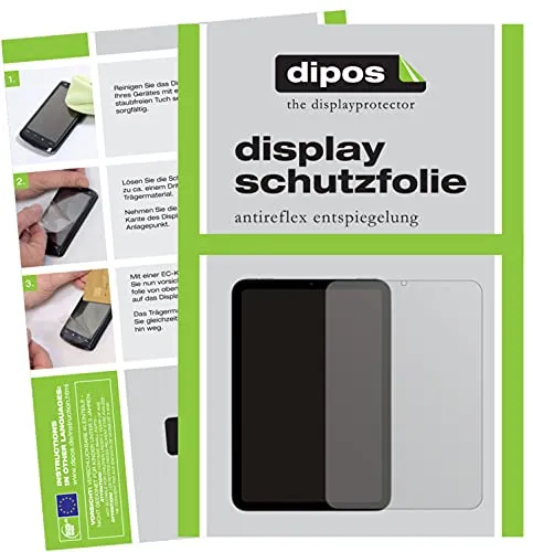 dipos I 2x Schutzfolie matt kompatibel mit Apple iPad mini 6 (2021) Folie Displayschutzfolie